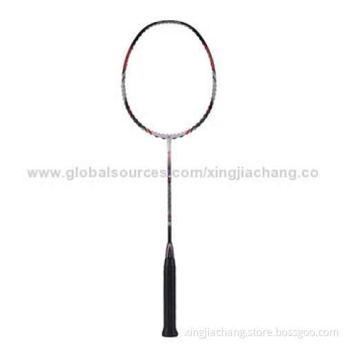Badminton Racket with HM Graphite and Titanium Carbon